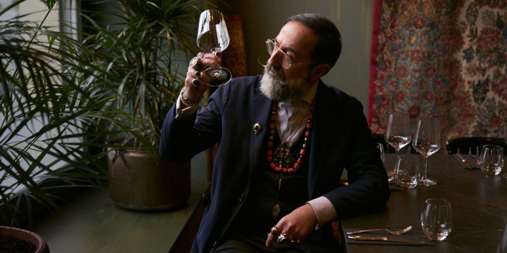 Dawit Turkestanishvili, właściciel restauracji Rusiko w Warszawie, portret podczas sesji zdjęciowej