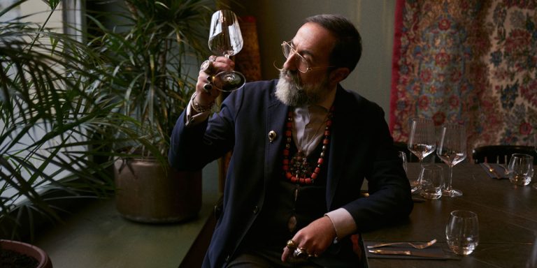 Dawit Turkestanishvili, właściciel restauracji Rusiko w Warszawie, portret podczas sesji zdjęciowej